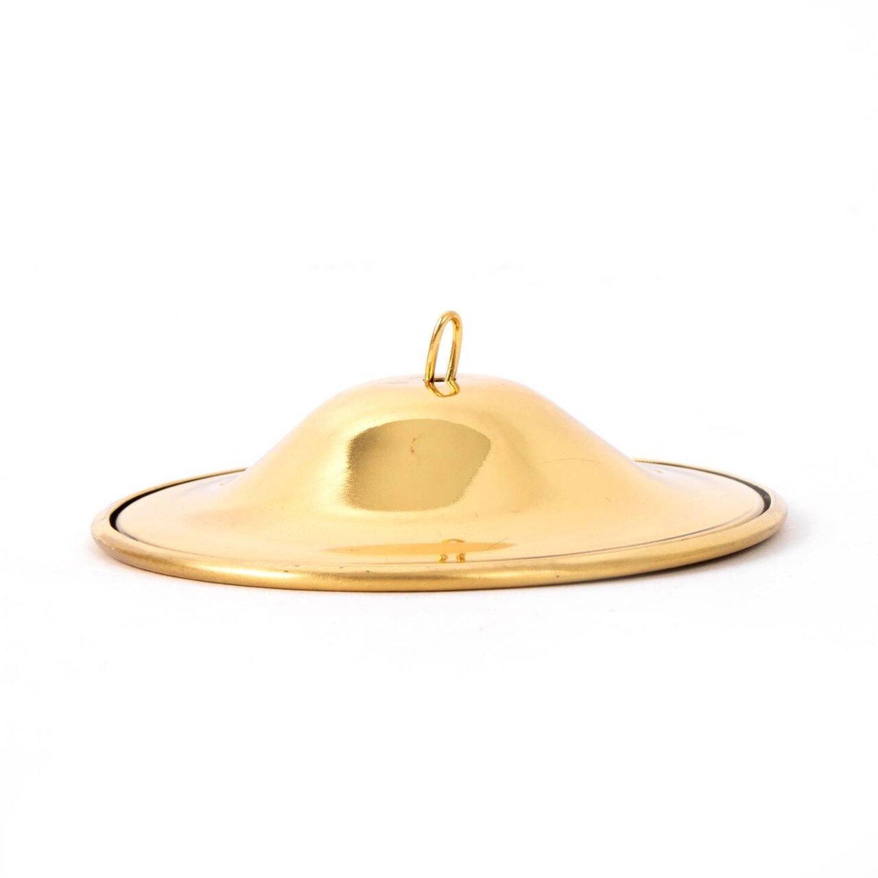 Aladdin Hanging Smoke Bell Heat Shield for Hanging Oil Lamp Frame, Solid Brass, 3.25 inch
